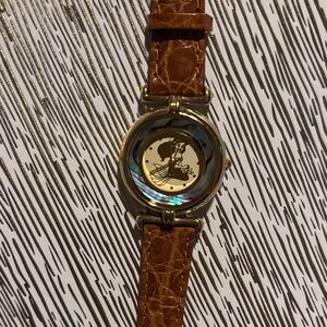 Vintage “Disney ArielWatch Mother Of Pearl Face Disney Park 90s